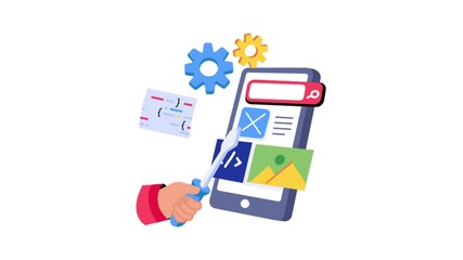 App Development 2D Flat Animations.