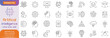 © Abu - Artificial intelligence - Icon Collection. Thin Line Set contains such Icons as Ai Architecture, Brain, Robotics, Machine Learning, Ai Technology, Algorithm and more. Simple web icons
