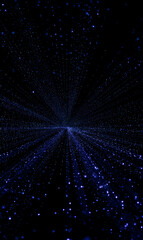 Wall Mural - abstract dark blue light streaks create a sense of deep space mystery and infinite possibilities for