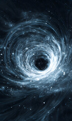Wall Mural - cosmic abyss mysterious black hole in space nebula abstract universe wonders of deep exploration