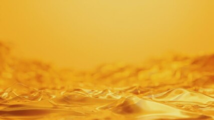 Wall Mural - Golden Fluid Dynamics: A mesmerizing macro shot capturing the exquisite undulation of liquid gold, showcasing the dynamic interplay of light and form.