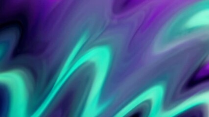 Wall Mural - a soft, wavy gradient from neon teal to neon purple that fades out should have no sharp edges and all blurry, should look like a background