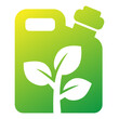 © nexusby - biofuel icon with canister and plant