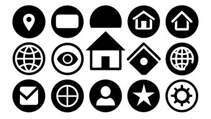Wall Mural - set of vector icons including easter eggs and different countries icons for web design and business 