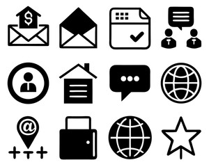 Wall Mural - web and mobile application vector icon set