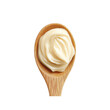 © Legoar - Creamy Mayonnaise in Wooden Spoon - Top View