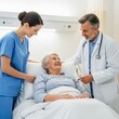 ©  $30,000 - Doctor Caring for Senior Patient – Compassionate Elderly Healthcare
