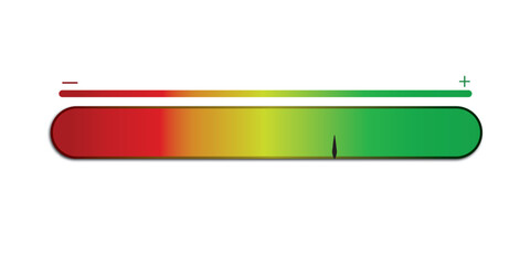 Risk meter from low to high level. isolated on white and black background. vector illustration. 
  Scale meter with low, high and medium bar. Level risk graph or control quality. eps10