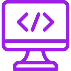 Coding single icon vector illustration