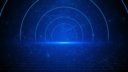 Wall Mural - futuristic abstract technology big data background. motion of digital data flow. transfer storage da