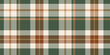 © renko_art - A seamless tartan plaid pattern in green, white, and brown tones. Ideal for textile design, fashion, home decor, and creative projects with a rustic and classic appeal.