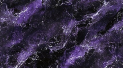 Wall Mural - Aurora inspired background, marbled, black, dark, purple and black, silver highlights