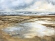 © Dariya - Low Tide Shoreline With Wet Sand Reflecting Ocean