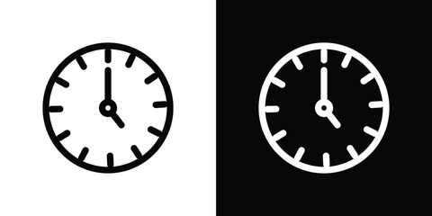 Clock-five icon