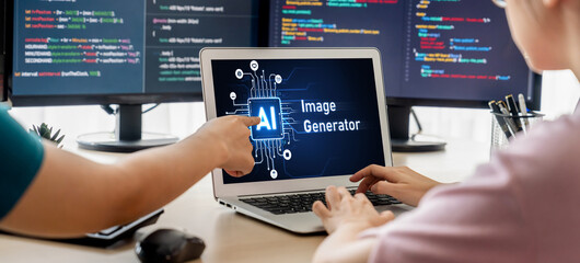 Wall Mural - generative ai virtual assistant tools for prompt engineer and user for ease of engage artificial int