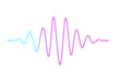 © PNG Kingdom  - Colorful neon sound wave pulsating, displaying audio frequency dynamics against transparent backdrop