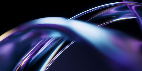 Wall Mural - abstract light trails creating a dynamic and colorful composition