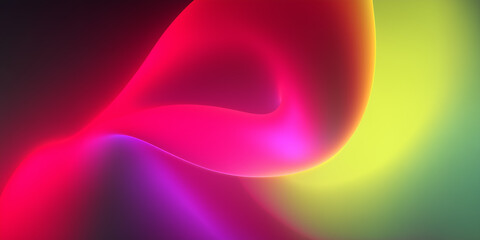Wall Mural - abstract colorful waves flowing and blending seamlessly