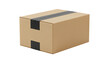 © Embara - Brown Cardboard Box with Gray Tape on Transparent Background