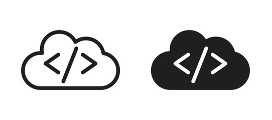 Cloud code icon
