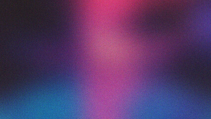 Wall Mural - blue, amber, and pink faded grain texture with noise overlay on smooth gradient surface, minimalist 