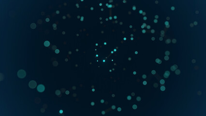 Wall Mural - technology background featuring abstract glowing dots and connecting lines forming a dynamic network