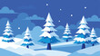 © Khan - Winter wonderland scene depicting snow covered pine trees and snowy landscape