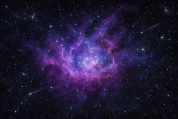 Wall Mural - Infinite cosmos displaying vibrant nebula colors and countless stars in deep space photography
