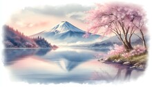日本の水彩画の春 無料画像 - Public Domain Pictures