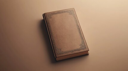 Wall Mural - White marble book isolated on white background. 3d render illustration.