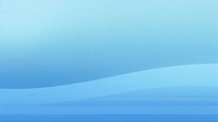 Wall Mural - abstract light blue digital artwork soft gradient waves subtle horizontal lines minimalist