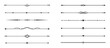 © Alano Design - Set of Vintage decorative lines. text dividers. Line border. Lines separators, Borders, Vintage dividers, Underline elements. Vector illustration