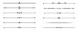 © Alano Design - Set of Vintage decorative lines. text dividers. Line border. Lines separators, Borders, Vintage dividers, Underline elements. Vector illustration