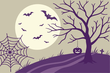 wings of the night: spooky moonlit halloween