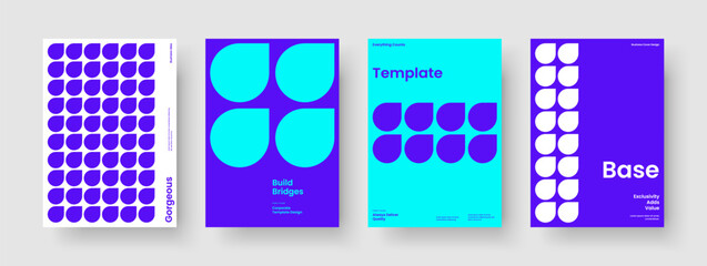 Wall Mural - geometric report design. creative flyer template. modern book cover layout. background. business pre