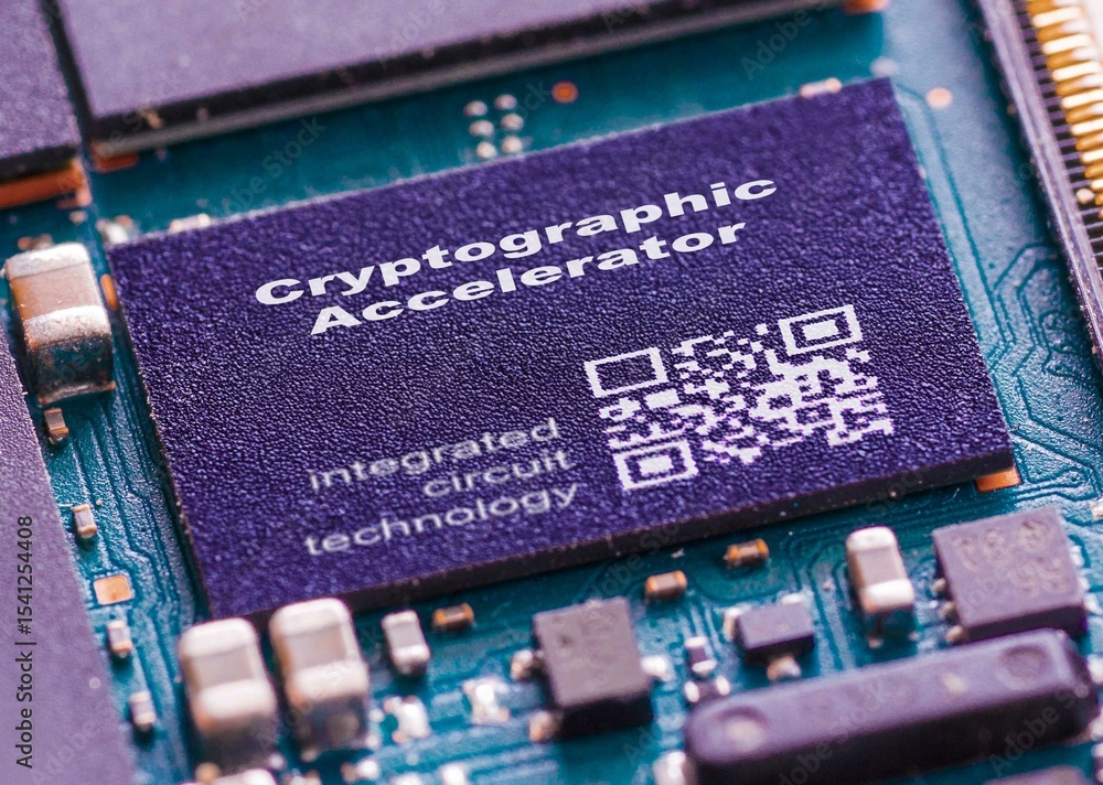 Datacryptor Cryptographic Accelerator IC for accelerating encryption and decryption ...