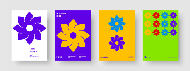 Wall Mural - creative report template. modern flyer design. abstract background layout. banner. book cover. busin