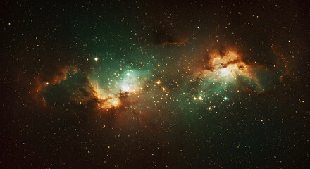 Wall Mural - a stunning image of a nebula with stars and cosmic dust in the universe