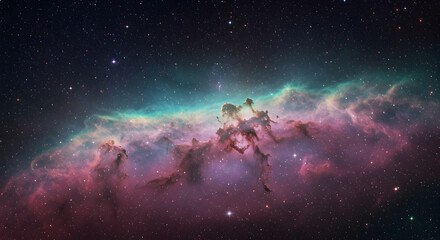 Wall Mural - a stunning image of a nebula with stars in a deep space background