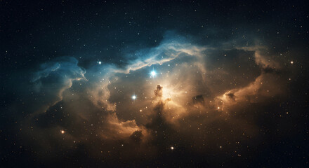 Wall Mural - stunning nebula and starfield image featuring cosmic clouds and celestial bodies