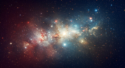 Wall Mural - stunning space galaxy with stars and nebula in the depths of outer space