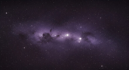 Wall Mural - stunning view of a nebula and the stars in the night sky