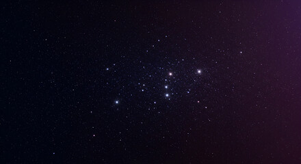 Wall Mural - stunning view of a starry night sky with numerous bright stars and nebulae