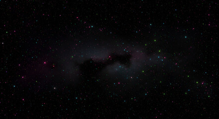 Wall Mural - vibrant stars shining brightly in the vast, mysterious, and mesmerizing night sky