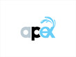 © Monir66 - Apex Logo Design Light Grey Black and Light Blue Water Splash V E C T O R vector