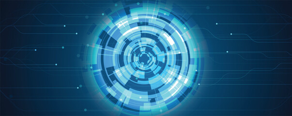 Modern abstract template design technology and science background with light effect