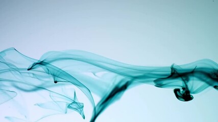 Wall Mural - Underwater Green Ink Diffusion