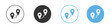 © Vince - Distance icon Logo Template Design set