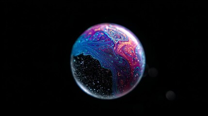 Wall Mural - Abstract Colorful Sphere In Space