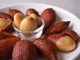 salak fruit,salacca zalacca or snake fruit exotic tropical fruits.